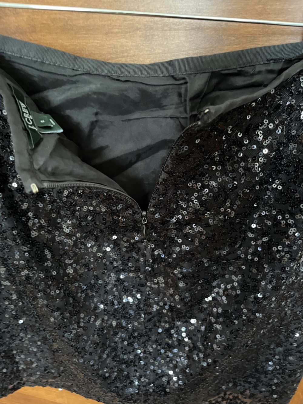 J. Crew Black Sequin Mini Skirt - Picture 4 of 6